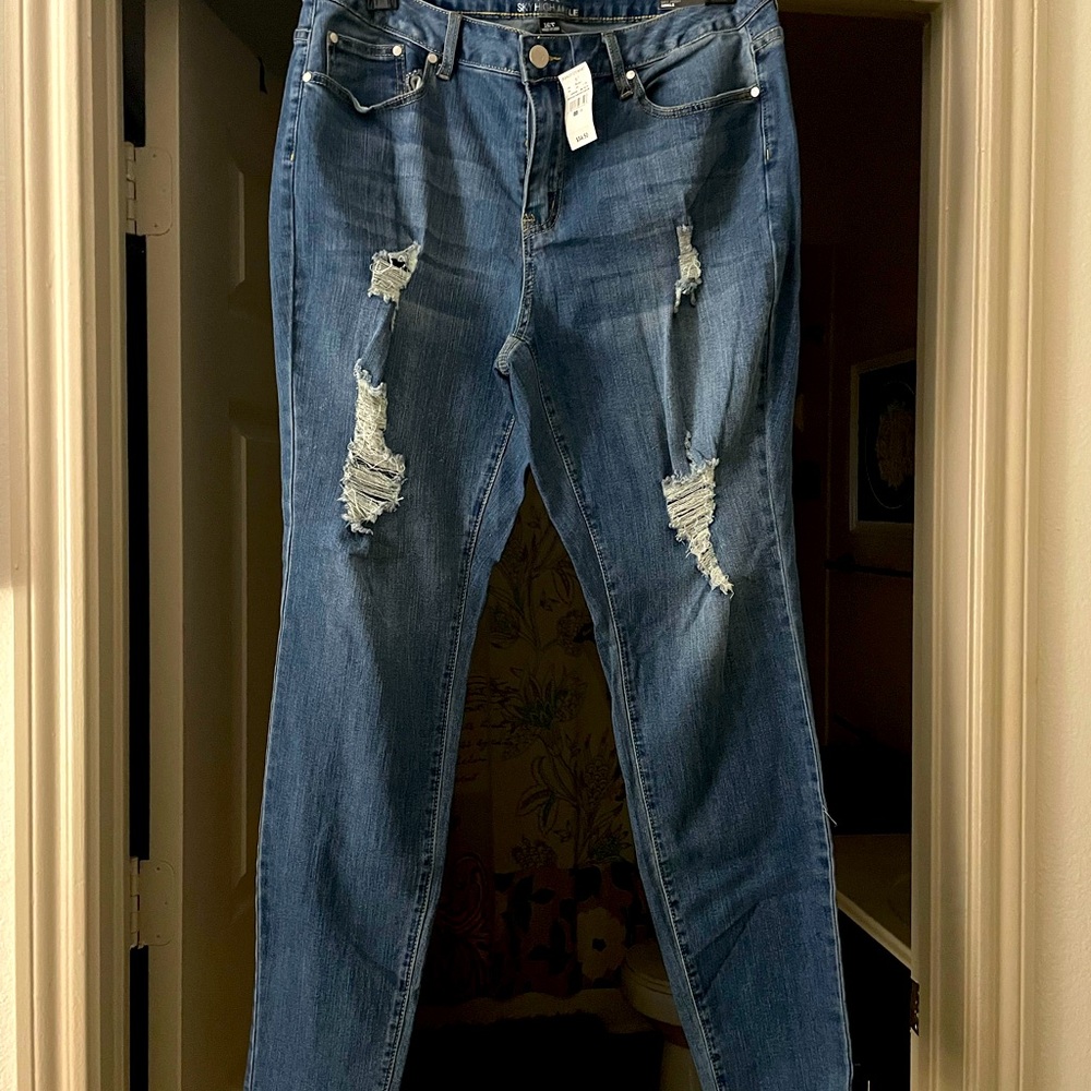 Ashley Stewart Distressed Jeans